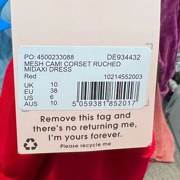 Missguided Red Sheer bodysuit dress - Picture 7 of 7